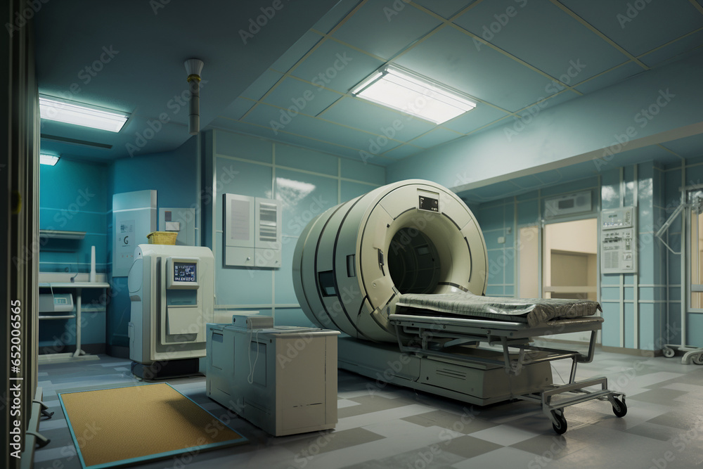 A computer tomography at the hospital A computer tomography at the hospital