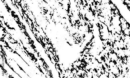 Grunge texture of cracks on the stone, veins, lines, chips. Vector black background