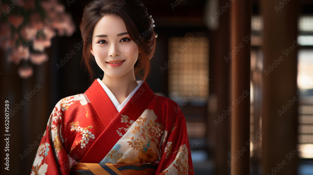 Japanese woman smile