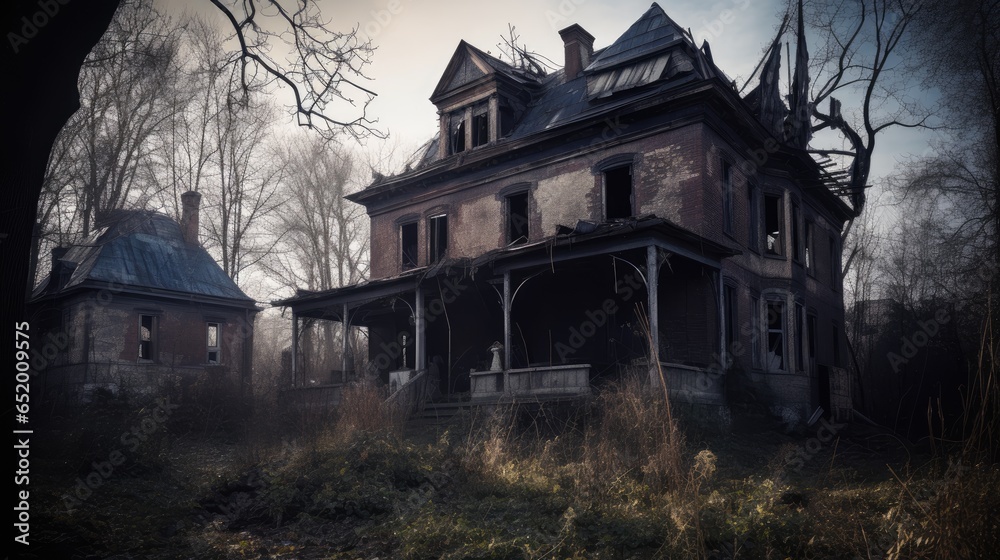 Paranormal Investigators Exploring Abandoned Haunted House Paranormal Investigators Exploring Abandoned Haunted House