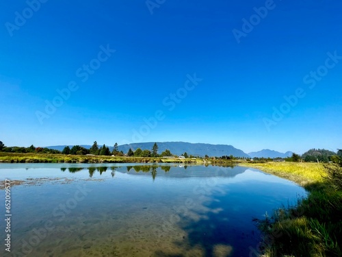 Alouette River and Golden Ears in Autumn
