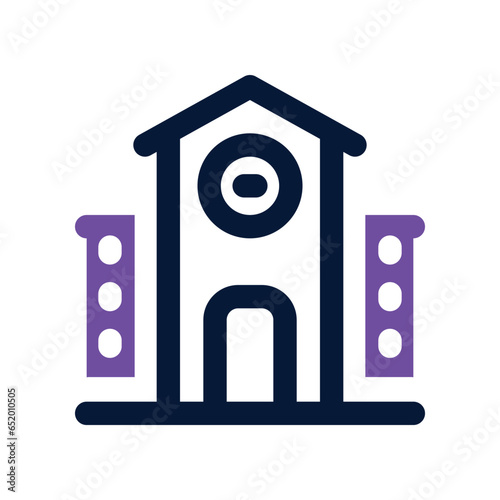 college dual tone icon. vector icon for your website, mobile, presentation, and logo design.