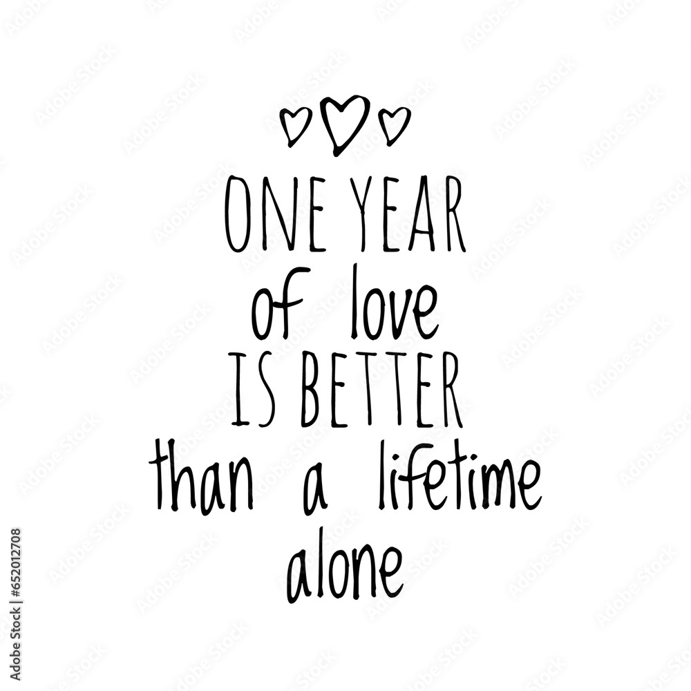 Fototapeta premium Love Reflection Quote Illustration