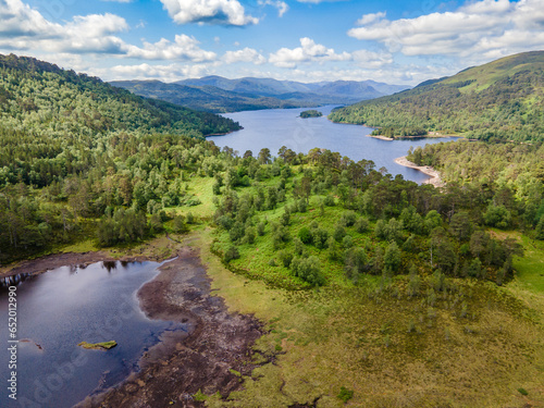 Loch beinn a mheadhoin glen affric, Scotland photo