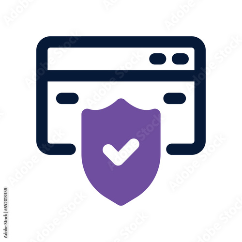 web protection dual tone icon. vector icon for your website, mobile, presentation, and logo design.