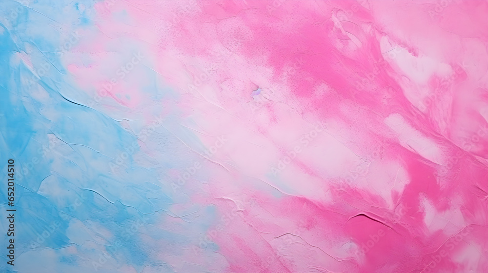 Fluid Landscape Abstraction: Pink and Blue Aerial View in Acrylics - calm