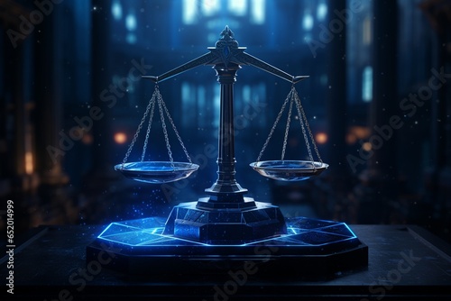 scale of justice, Generative AI