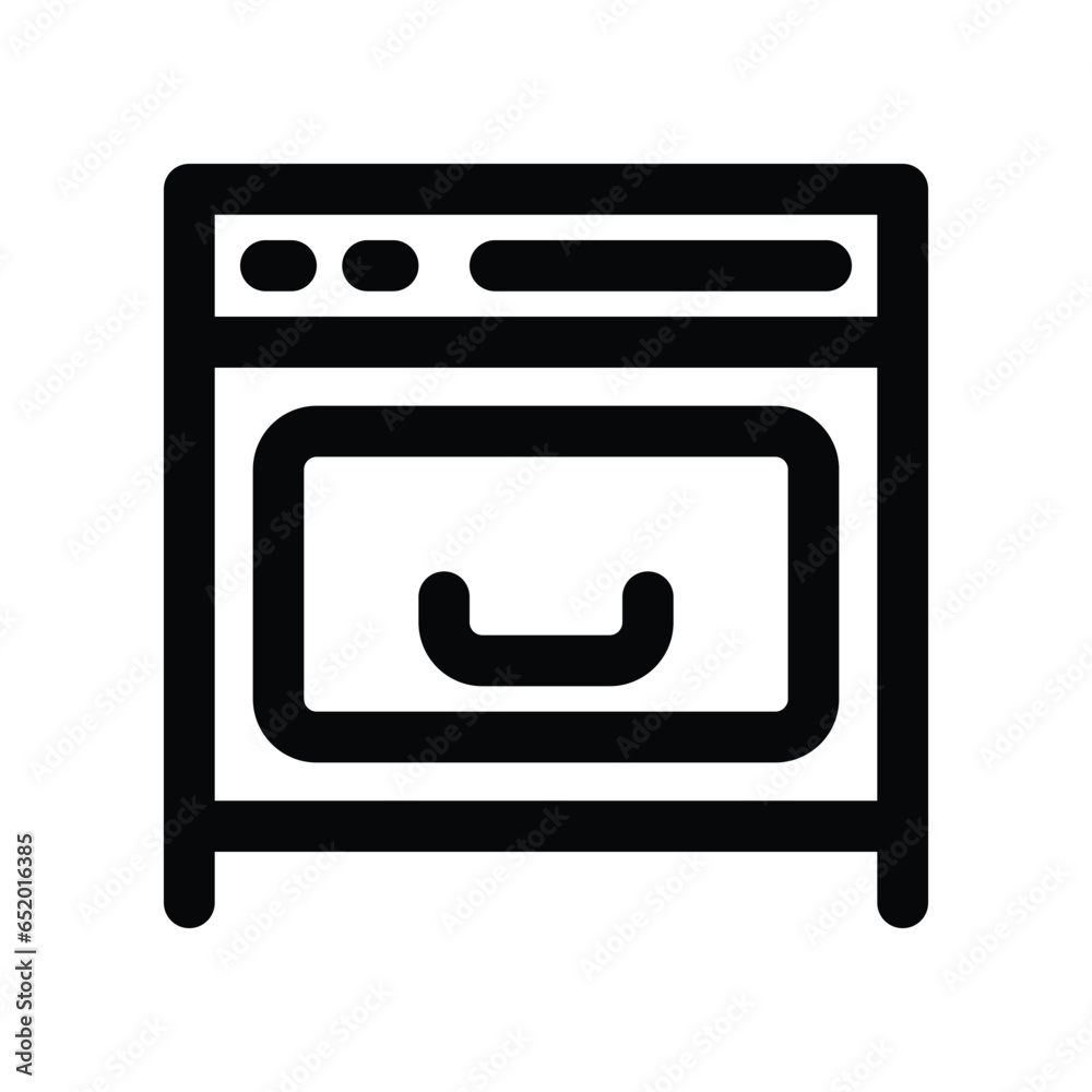 oven line icon. vector icon for your website, mobile, presentation, and logo design. oven line icon. vector icon for your website, mobile, presentation, and logo design.