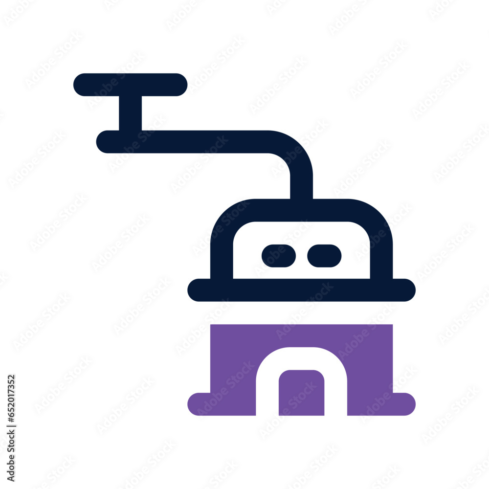 coffee grinder dual tone icon. vector icon for your website, mobile, presentation, and logo design. coffee grinder dual tone icon. vector icon for your website, mobile, presentation, and logo design.