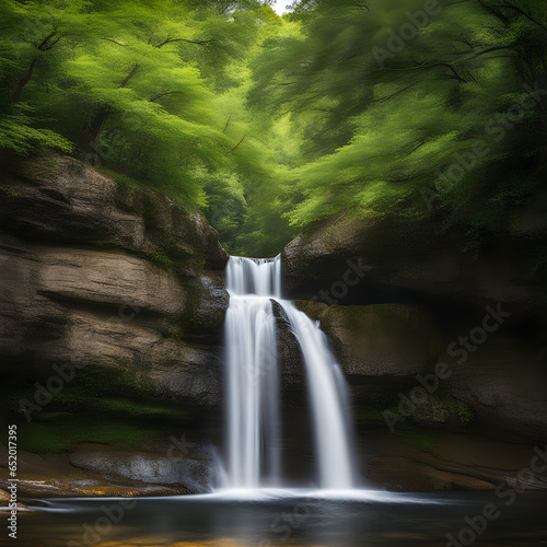 Waterfall in the Forest photo