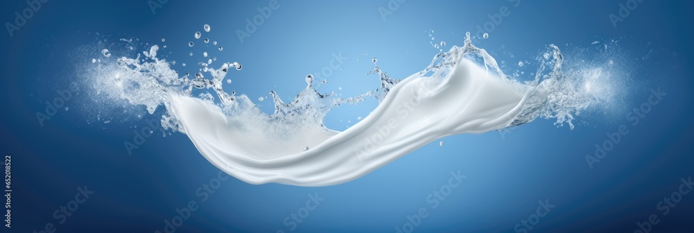 A Depiction Of A Milk Wave Swirl Splash Offered As A Cutout On A Background