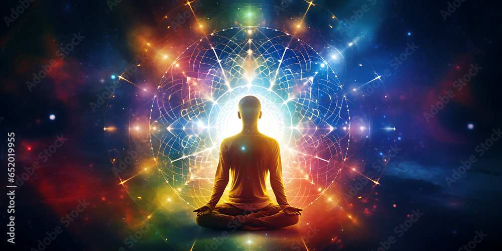 yoga and meditation, astral body, generative ai yoga and meditation, astral body, generative ai
