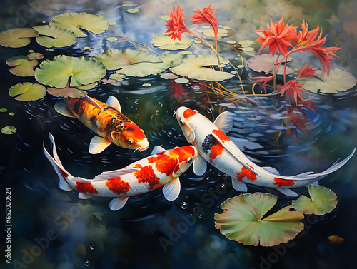 koi carp, generative ai
