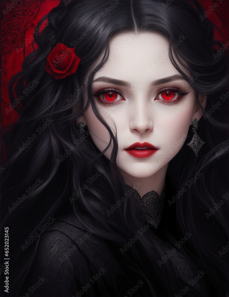 A witch from another world, attractive halloween witch portrait, generative ai A witch from another world, attractive halloween witch portrait, generative ai
