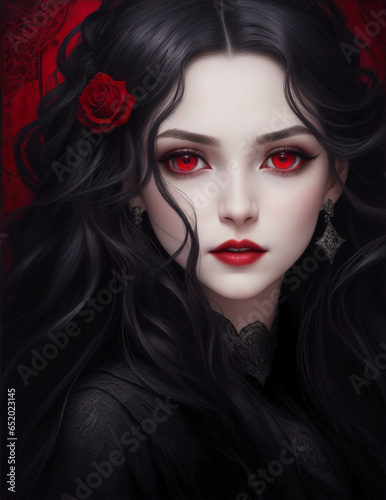 A witch from another world, attractive halloween witch portrait, generative ai