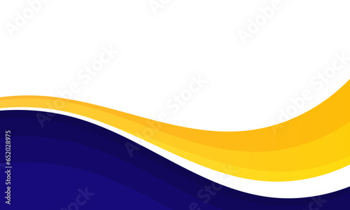 abstract blue and orange curve vector background