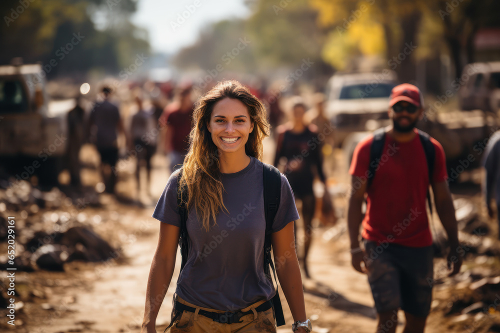 Civic organizations and youth groups actively participating in volunteer and community service projects. Generative Ai. Civic organizations and youth groups actively participating in volunteer and community service projects. Generative Ai.