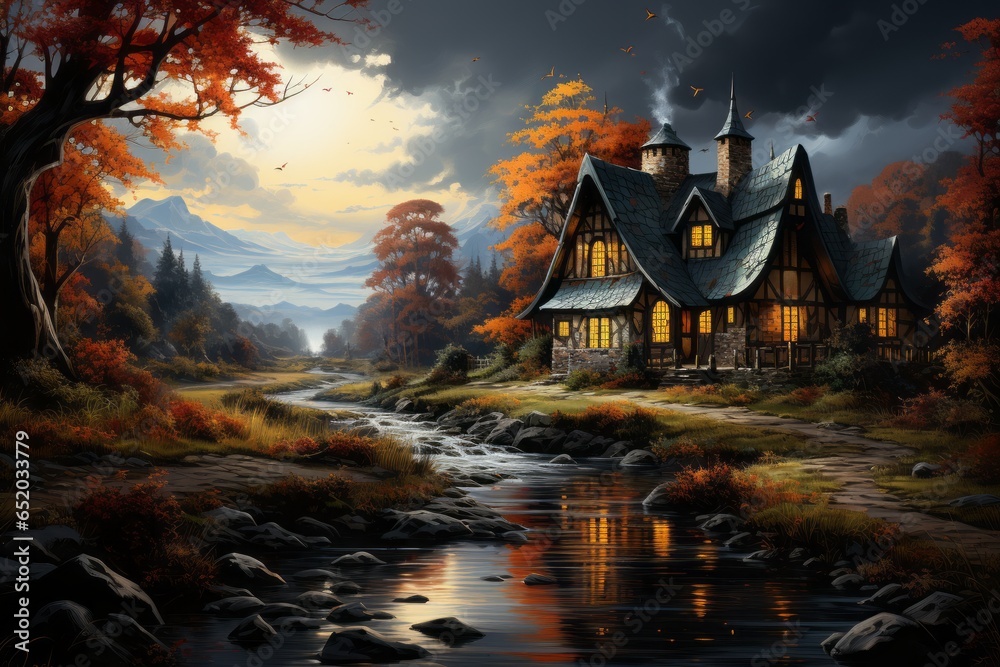 Autumn Aesthetic: Cozy Sweater Weather, Fall Foliage, September, Halloween, Pumpkin Spice, and More - A Picturesque Journey into the Rustic Charm of the Fall Season with Woodland Adventures!
