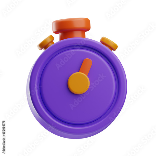 transport and sign object stop watch 3d illustration