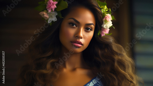 Samoan Island Charm in a Portrait
