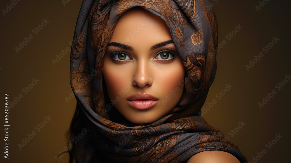 Qatari Beauty in a Captivating Portrait