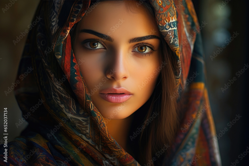 Captivating Omani Beauty in Portrait