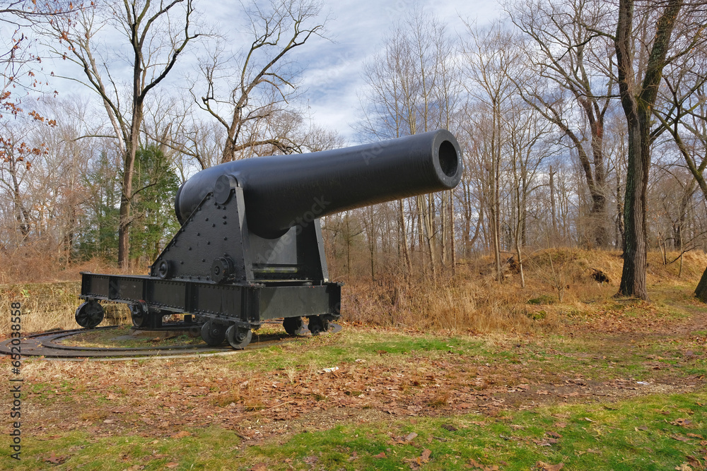 15-inch Rodman Cannon at Fort Foote Park in Fort Washington, MD USA