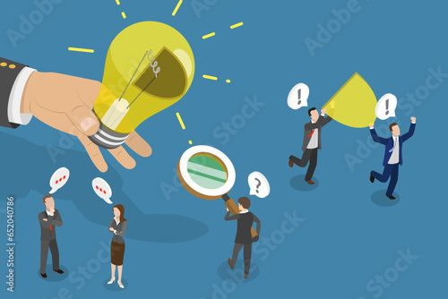 3D Isometric Flat Vector Conceptual Illustration of Plagiarism, Piracy Crime and Creative Content Thief