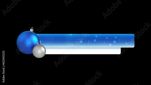 Blue Christmas Lower Thirds With Two Banners