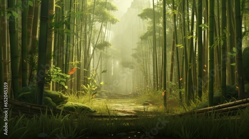Fotografija bamboo forest ai generated.