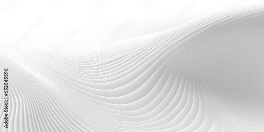 Abstract 3D Background, white grey wavy waves flowing ripple surface Abstract 3D Background, white grey wavy waves flowing ripple surface