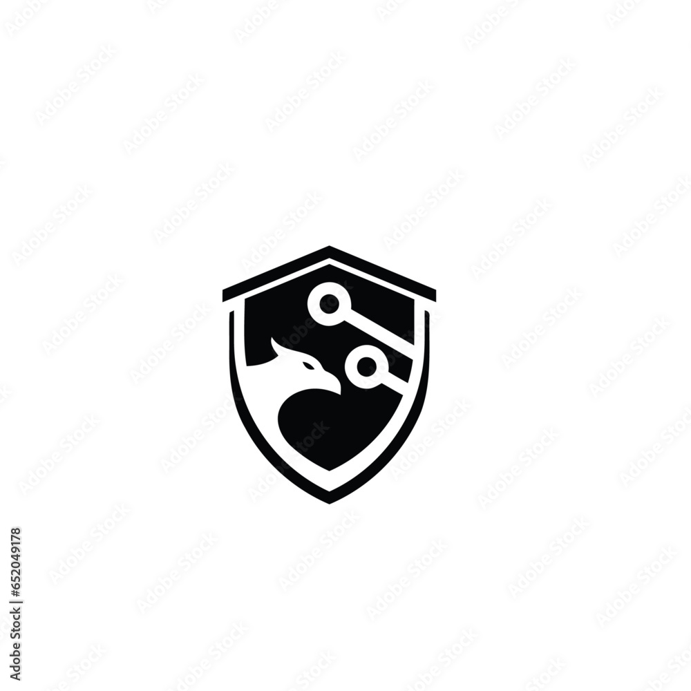 Eagle with Shield icon vector Eagle with Shield icon vector
