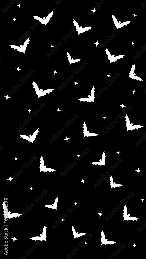 Bats and stars isolated on a black background wallpaper Bats and stars isolated on a black background wallpaper