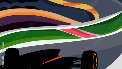 formula one illustration
