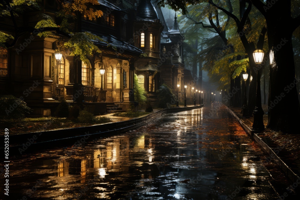 Rainy Weather: Autumn Wet, Water, Drops, September– Embracing Umbrellas, Puddles, Storms, Drizzle, and the Allure of a Rainy Day, Gray Overcast Skies, Misty Raincoat Moments, and the Nature Landscape