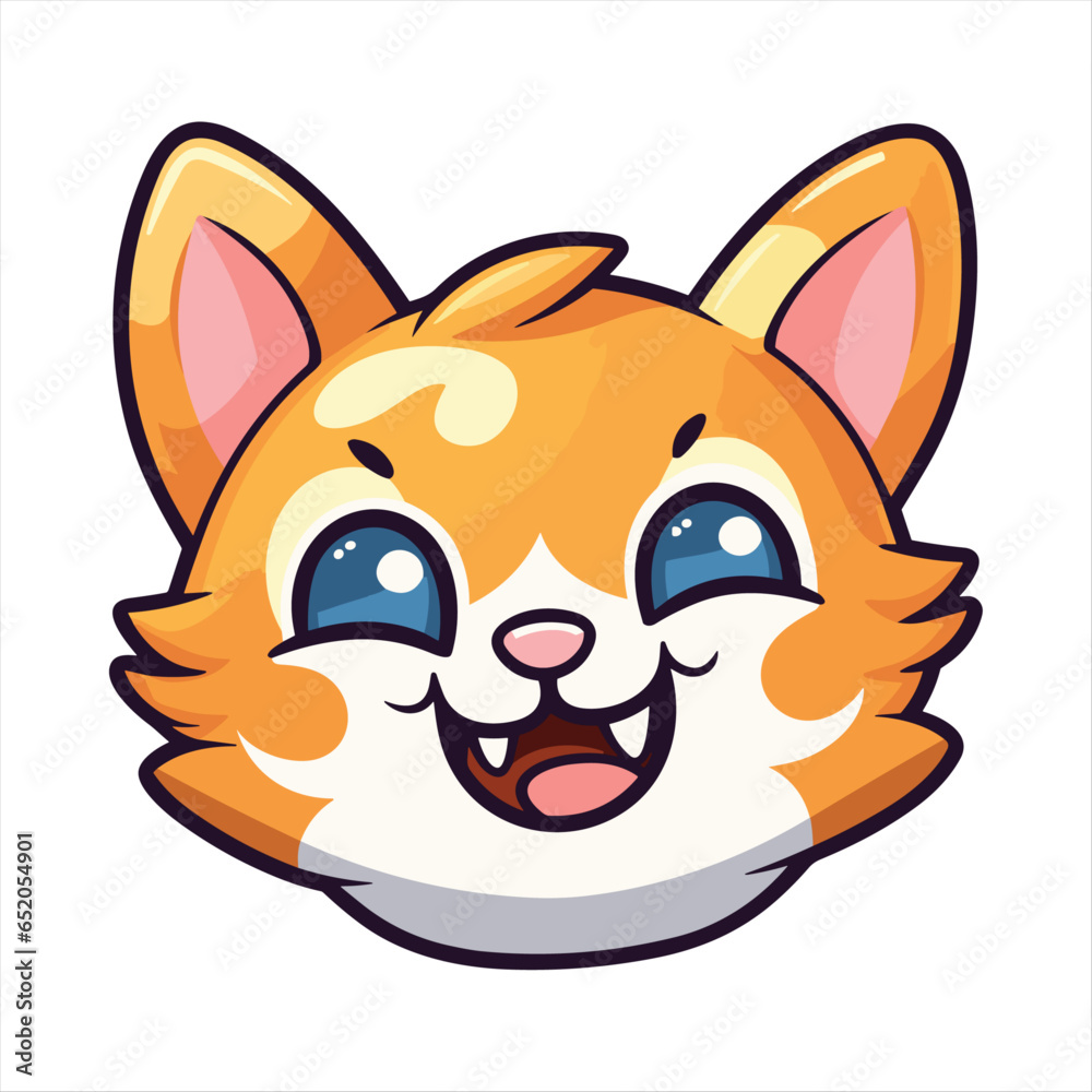 Cute Bambino Cat Breed Colorful Watercolor Funny Face Cartoon Kawaii Clipart Illustration