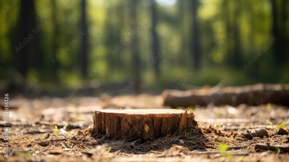 Obraz premium Deforestation and Its Impact on the Environment