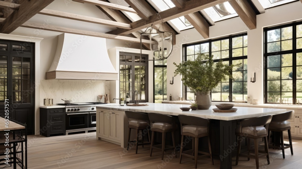 Luxury farmhouse decor with rich black accents kitchen Luxury farmhouse decor with rich black accents kitchen