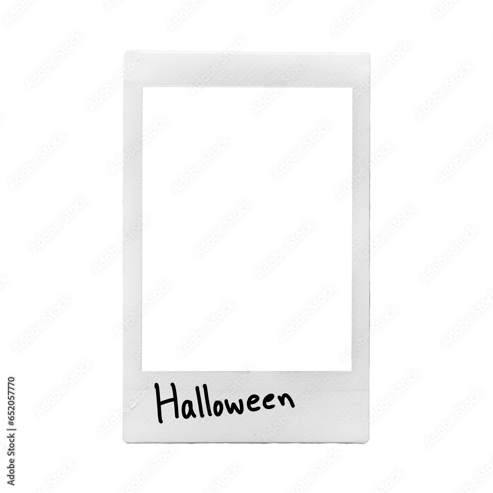 Halloween Polaroid / instant photo frame with halloween text / Halloween partyy / isolated graphic design element / Halloween Halloween Polaroid / instant photo frame with halloween text / Halloween partyy / isolated graphic design element / Halloween