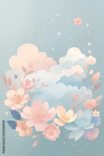 Pink blooms wallpaper