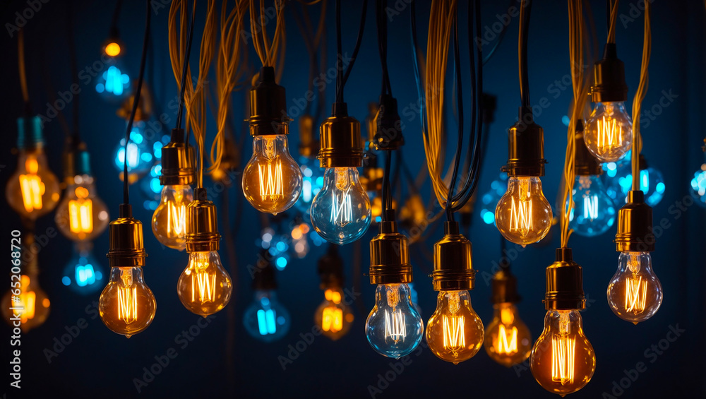 Incandescent light bulbs close up Incandescent light bulbs close up