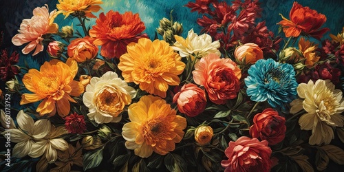 Vintage floral canvas © Sangre