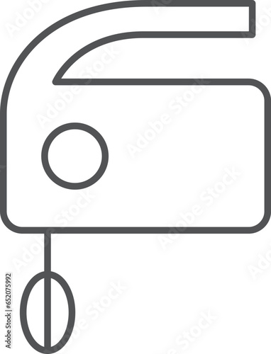 日用品の単品イラストアイコン　泡立て機