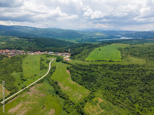 Aerial view of Vitosha Mountain, Bulgaria photo