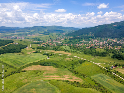 Aerial view of Vitosha Mountain, Bulgaria photo