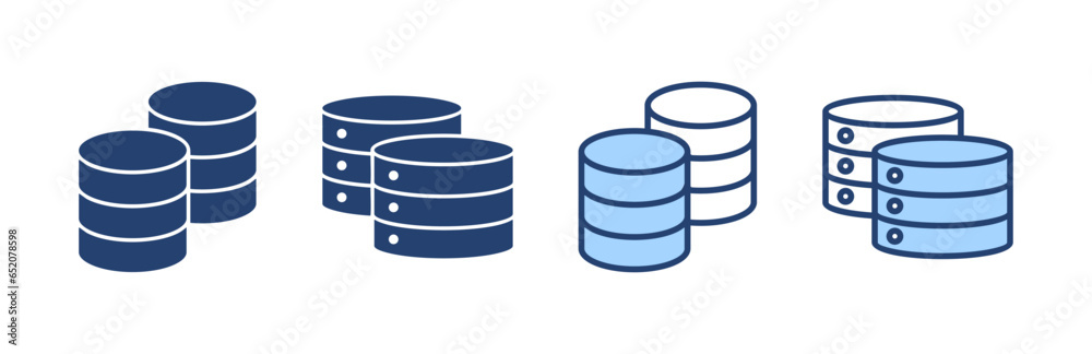 Database icon vector. database sign and symbol Database icon vector. database sign and symbol