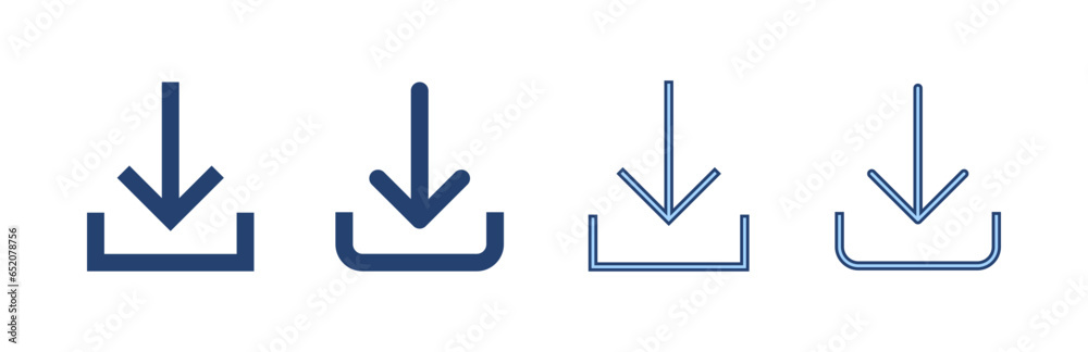 Download icon vector. Download sign and symbol Download icon vector. Download sign and symbol