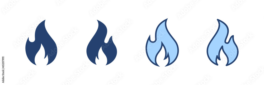 Fire icon vector. fire sign and symbol Fire icon vector. fire sign and symbol