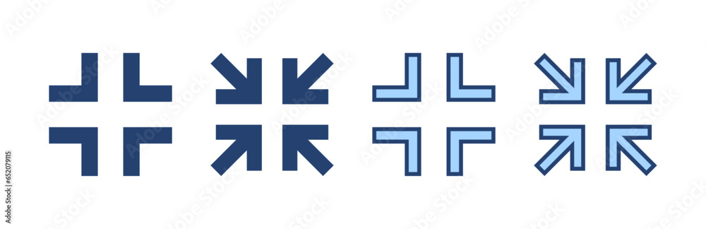 Fullscreen Icon vector. Expand to full screen sign and symbol. Arrows symbol Fullscreen Icon vector. Expand to full screen sign and symbol. Arrows symbol
