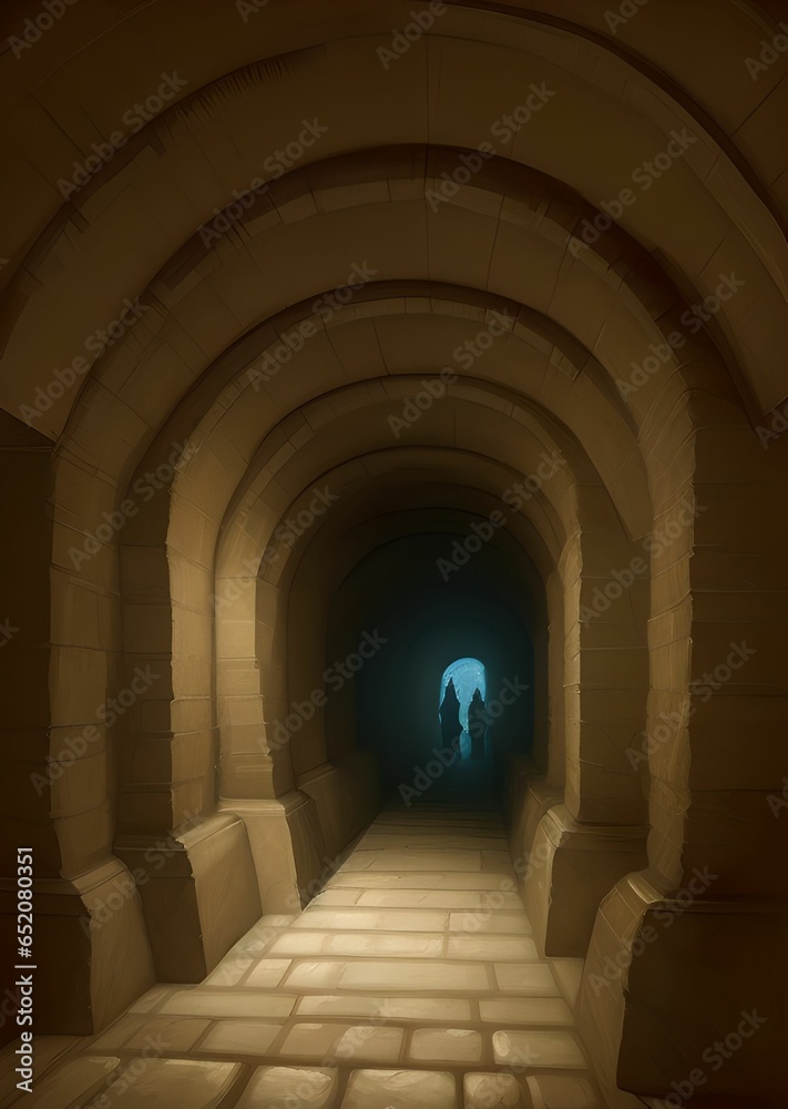 Naklejka premium The dark hall 04